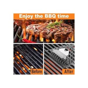 POLIGO Cepillo limpiador de parrilla de 18 pulgadas