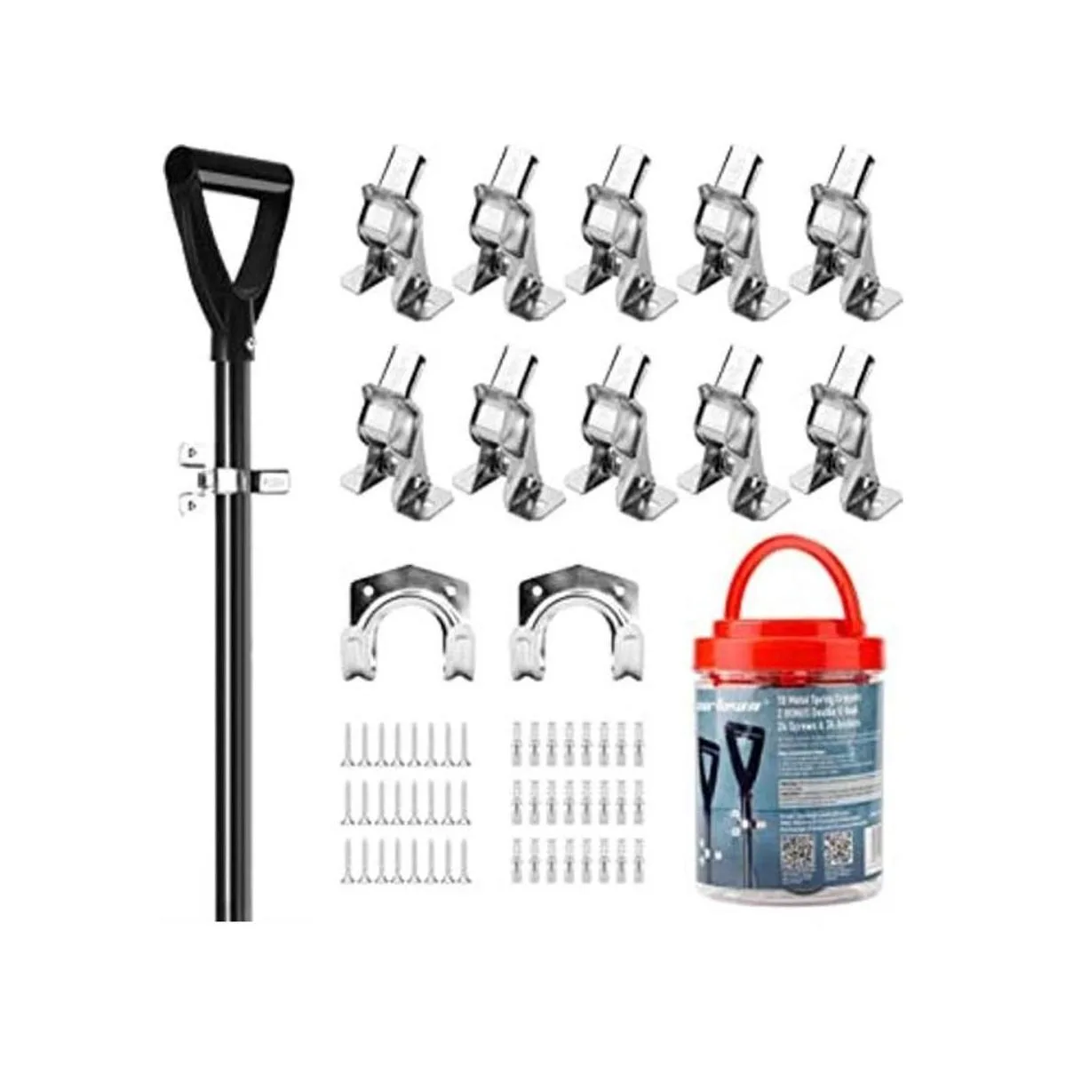 Cartman 12 ganchos de garaje para armario organizador de_1