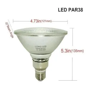 Paquete de 2 luces LED PAR38 de 25 W equivalente a_4