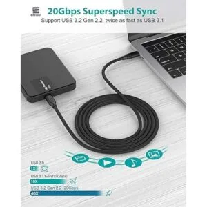 Cable USB C a USB C cable USBC de 3.2 Gen 2 de 10 pies_3