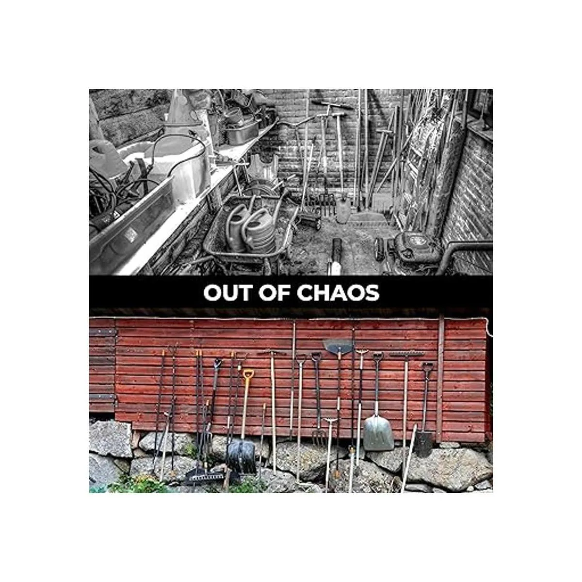 Cartman 12 ganchos de garaje para armario organizador de_5