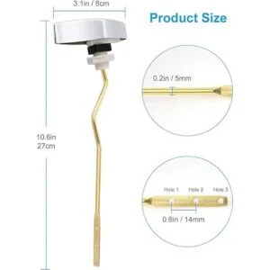 Paquete de 2 manijas de tanque empotradas compatibles con_5