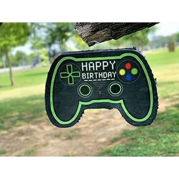 Jergrim Piñata con control de videojuegos palo pequeño_4