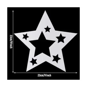 Juego de 12 plantillas de tiza de plástico para dibujo