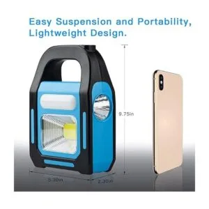 Paquete de 4 linternas solares 3 en 1 LED COB recargable_2