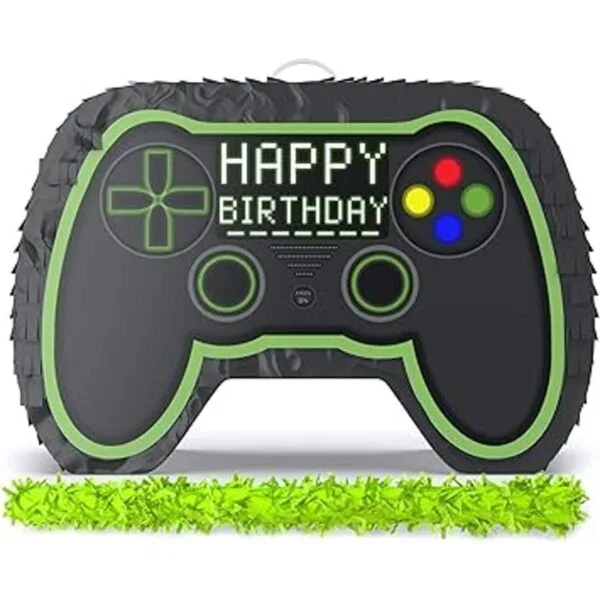Jergrim Piñata con control de videojuegos palo pequeño_3