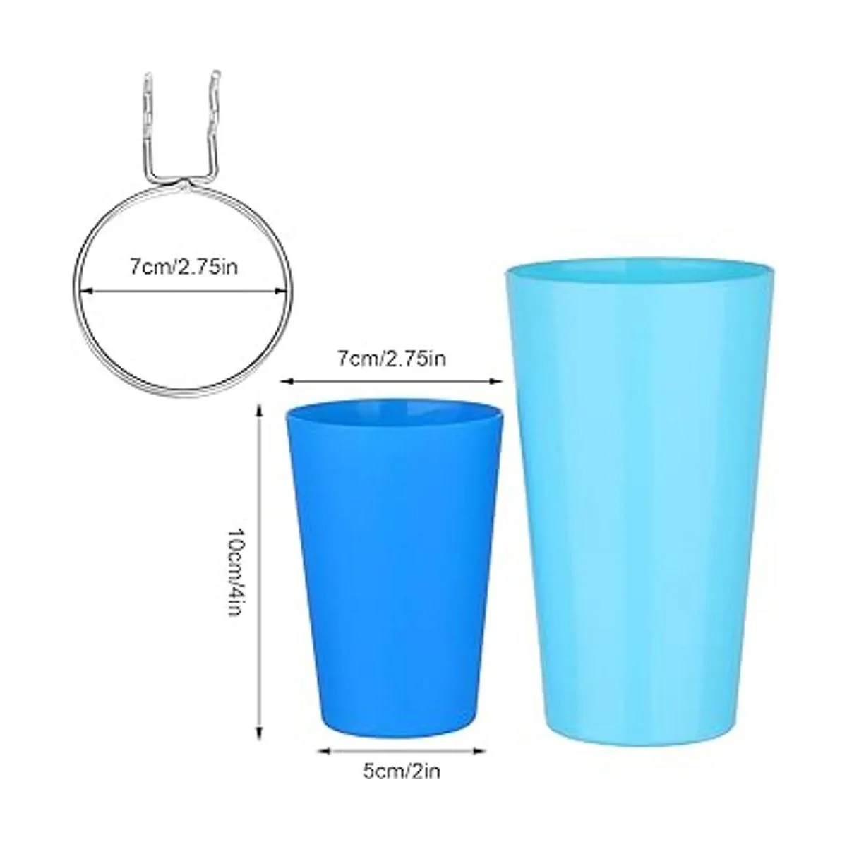 Juego de 6 cubos de clavijas con anillos accesorios de