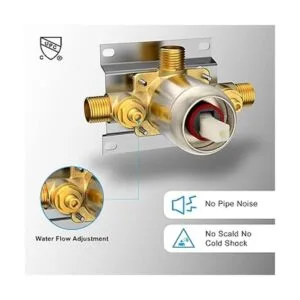 EMBATHER Juego de grifo de ducha kit de moldura de ducha_6