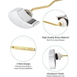 Paquete de 2 manijas de tanque empotradas compatibles con_2