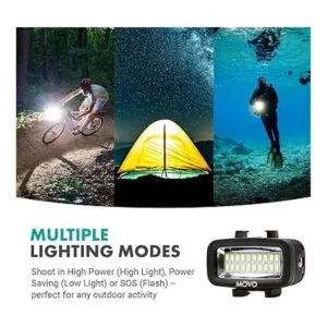 Movo Paquete de equipo de buceo XL con luces LED_3