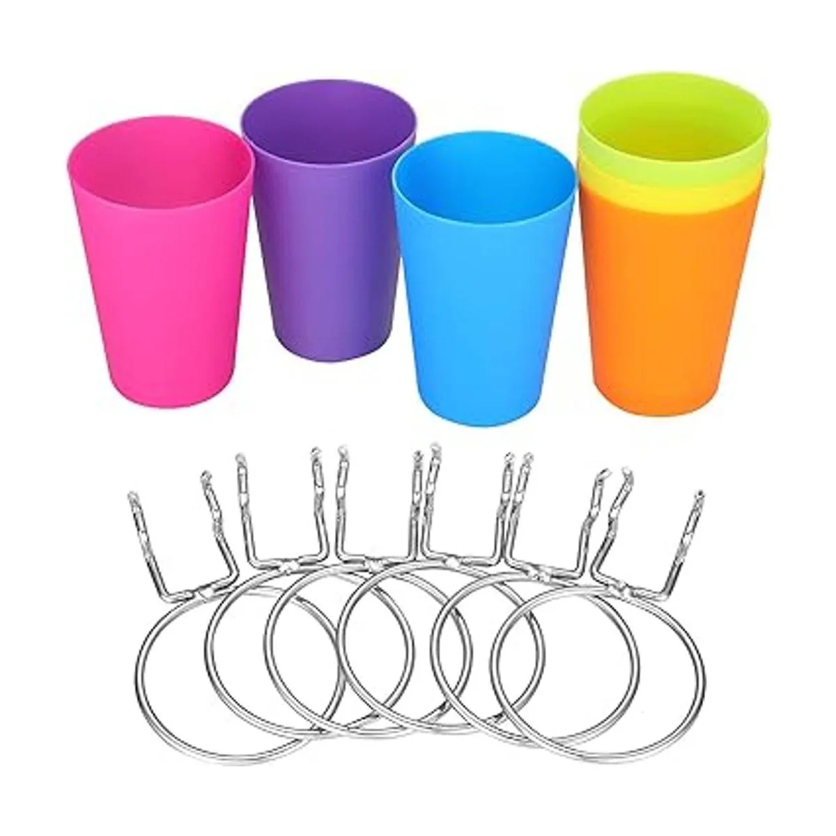 Juego de 6 cubos de clavijas con anillos accesorios de