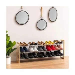 IRIS USA Zapatero de 3 niveles para entrada 15 pares de_2