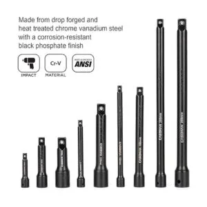 CASOMAN Juego de barras de extensión de 9 piezas