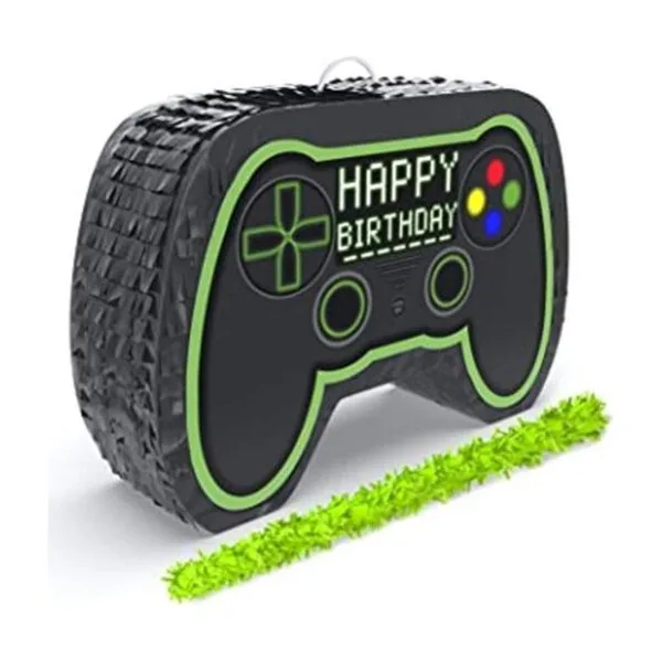 Jergrim Piñata con control de videojuegos palo pequeño_1