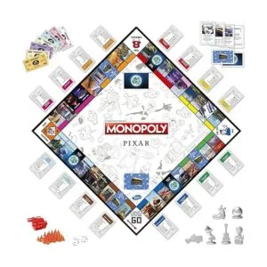 Monopoly Pixar Edition Juego de mesa para niños de 8_2