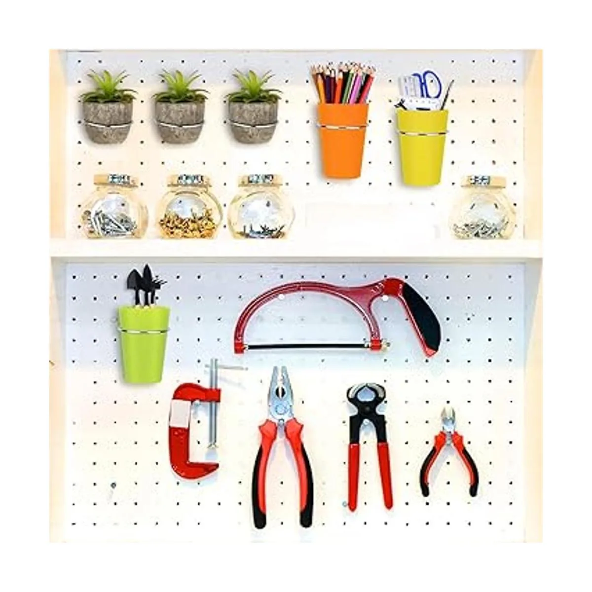 Juego de 6 cubos de clavijas con anillos accesorios de