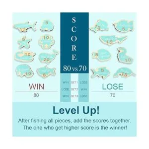 TOP BRIGHT Montessori Juego de pesca magnético de madera_4