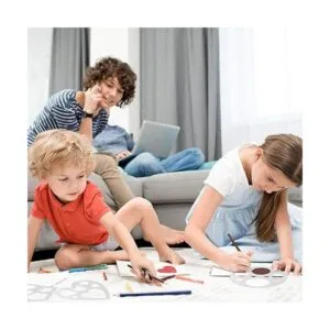 Juego de 12 plantillas de tiza de plástico para dibujo