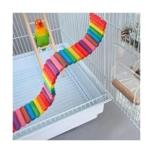 HAMILEDYI Hámster Rainbow Bridge escalera flexible para