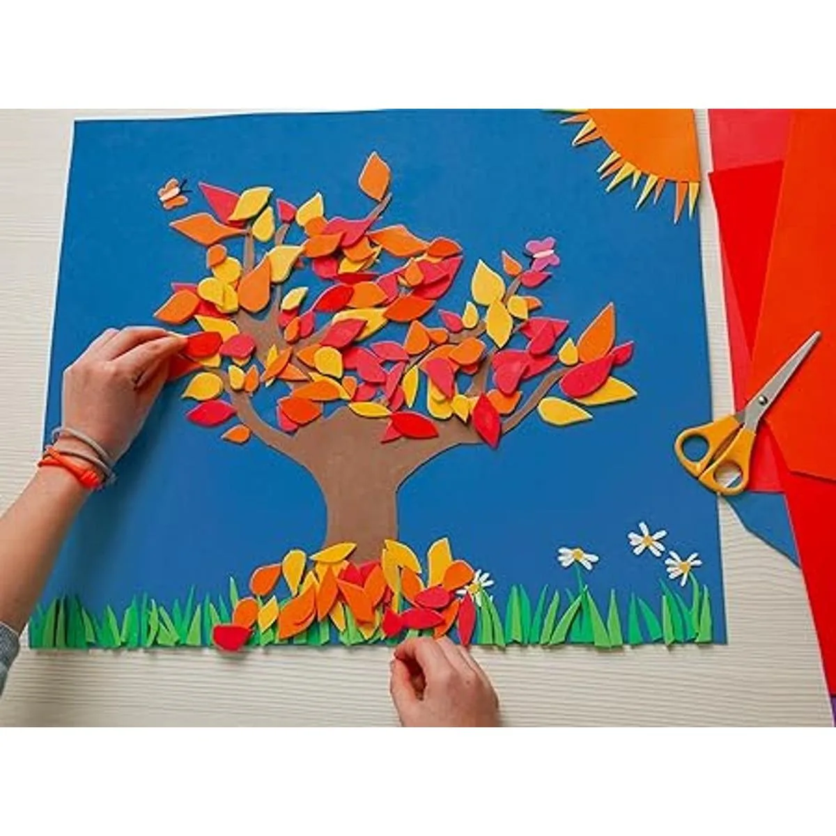 Better Office Products Hojas de espuma EVA rojas paquete