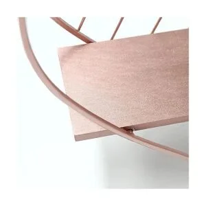 Afuly Estantes flotantes de oro rosa pequeño estante_4