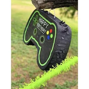 Jergrim Piñata con control de videojuegos palo pequeño_5