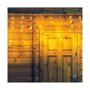 Qunlight Luces LED de carámbano de 300 L luces blancas