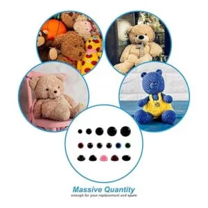Meafeng 600 piezas de plástico colorido para ojos y