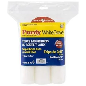 Purdy Cubierta de rodillo de paloma blanca 9 x 38_2