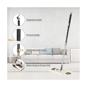 Eyliden Fregona de polvo con 2 almohadillas lavables_3