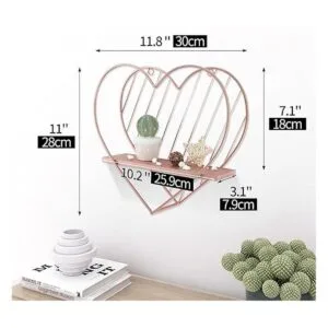 Afuly Estantes flotantes de oro rosa pequeño estante_5