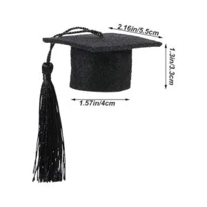 Pequeñas gorras de graduación de animales pequeños con