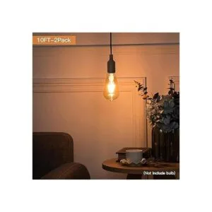 Paquete de 2 cables de lámpara de luz extensión de 10_3