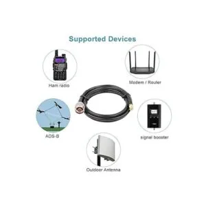 MOOKEERF Cable N a SMA cable coaxial N macho de 6 pies a_3