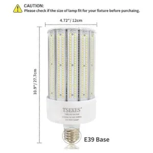 Bombilla LED de maíz de 150 W bombilla LED de base E39