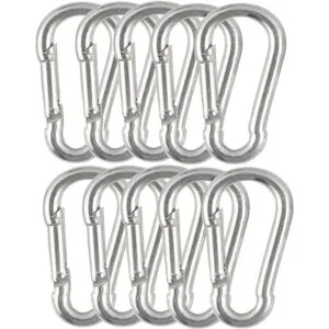 Tesundme M6 Mosquetón para llavero 10 unidades para_2