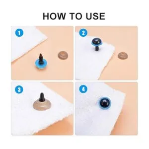 Meafeng 600 piezas de plástico colorido para ojos y