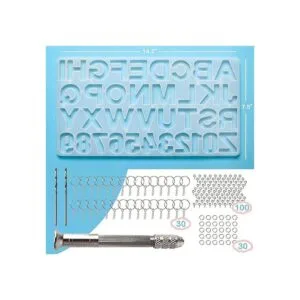 Mocoosy Juego de 134 moldes de resina del alfabeto de_2