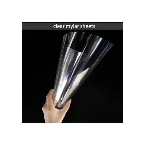 Paquete de 24 hojas de plantillas de Mylar transparentes