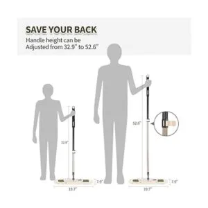 Eyliden Fregona de polvo con 2 almohadillas lavables_2