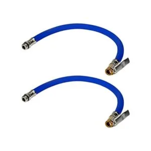 Modengzhe 2 mangueras de goma inflador de neumáticos con_1