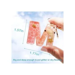 Mocoosy Juego de 134 moldes de resina del alfabeto de_4