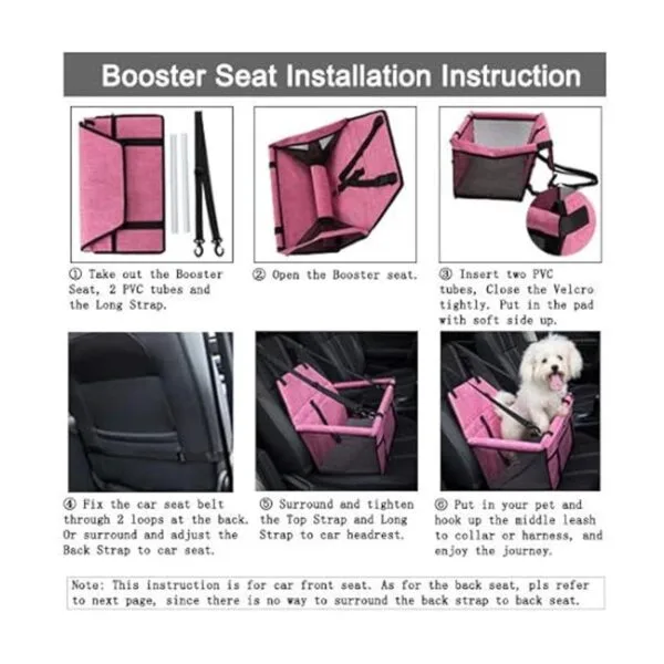 Lyricalife Asiento de coche para mascotas estructura
