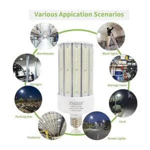 Bombilla LED de maíz de 150 W bombilla LED de base E39