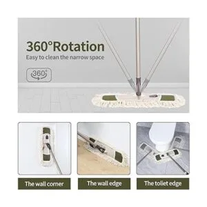 Eyliden Fregona de polvo con 2 almohadillas lavables_5