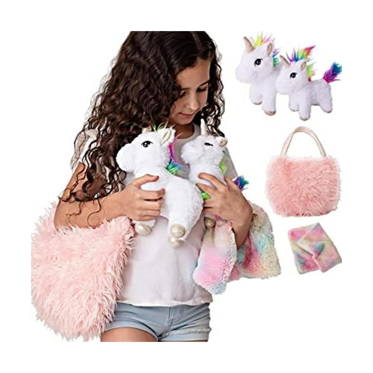 Juego de 4 piezas de regalo de unicornio para niñas_1