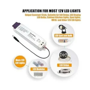 PLUSPOE 50W controlador LED regulable 110V AC12V DC_2