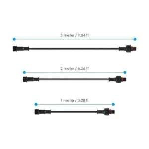 BTFLIGHTING 5 cables de extensión IP65 de 3.28 pies de 3.3_2