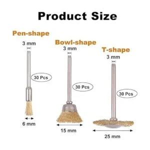 Rocaris Juego de 90 cepillos de alambre ruedas de_2