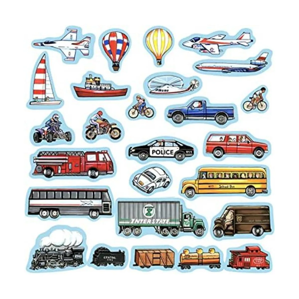 Coches camiones aviones de tren figuras de_1